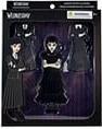 Actual product image Loungefly Wednesday by Pin pin badge set of 4 Wednesday Addams Paper Doll 3 cm