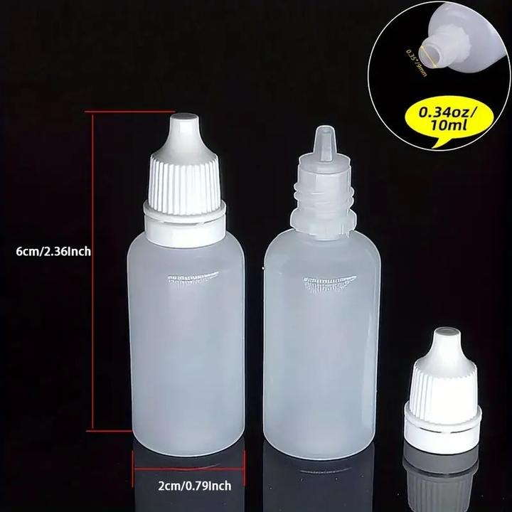 Image du produit Swissdetector 20 Flacons compte-gouttes en plastique souple de 15 ml