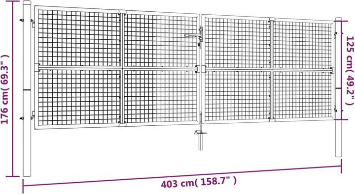 Produktbild vidaXL Gartentor