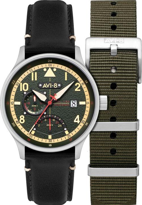 Produktbild AVI-8 AV-4101-0A Hawker Hurricane McKellar Dual Time (Fliegeruhr)