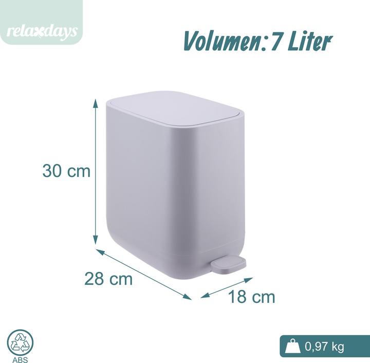 Actual product image Relaxdays pedal bin (7 l)