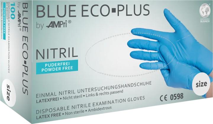 Immagine prodotto Ampri Guanti monouso in nitrile Eco Plus / blu XS (larghezza: 65-75 mm) (XS)