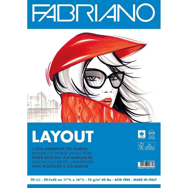 Actual product image Fabriano Zeichenblock Layout A3, 70 Blatt (A3)