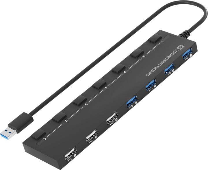 Immagine prodotto Conceptronic HUBBIES09BP (USB-A, 7 porte)
