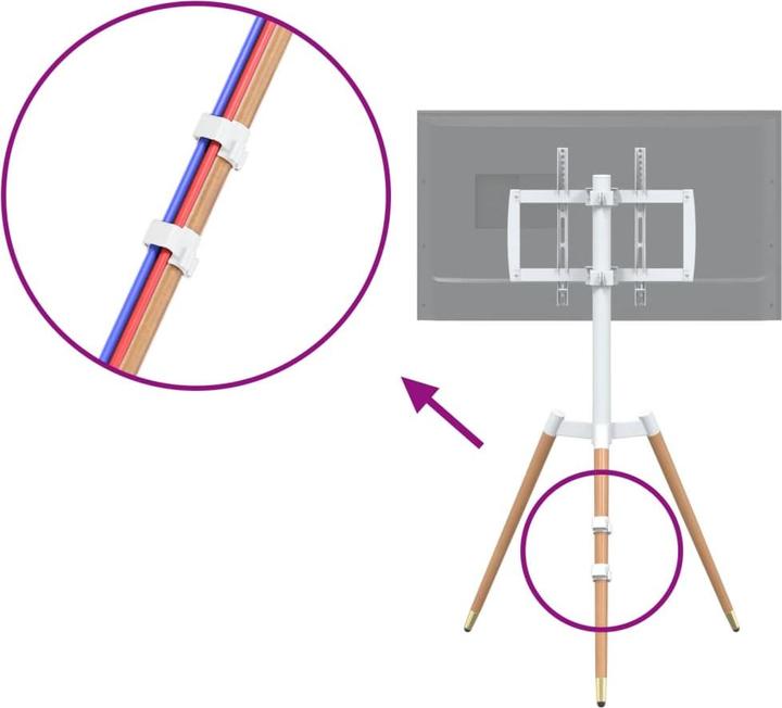 Actual product image vidaXL TV stand 37-65 inch screen Max VESA 400x400 mm 40 kg (40 kg, 37" - 65")