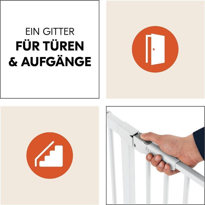 Produktbild Hauck Tür- & Treppenschutzgitter Türschutzgitter Clear Step Autoclose 2 + (75 - 80 cm)