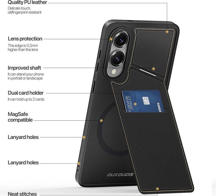 Produktbild Dux Ducis Rafi II Mag Series PC und TPU Hardcase Hülle (Samsung Galaxy S20 5G, Samsung Galaxy S25 Edge)