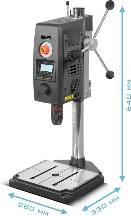 Actual product image Stahlwerk bench drill 800 watt 2,500 rpm drill press with laser for wood and metal