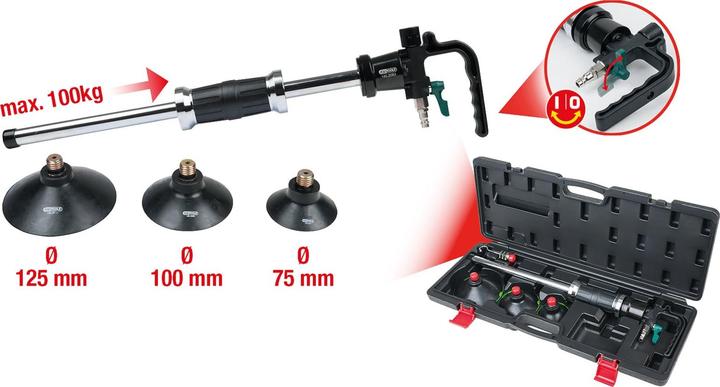 Immagine prodotto KS Tools Set di martelli per la rimozione delle ammaccature ad aria compressa (Aria compressa)
