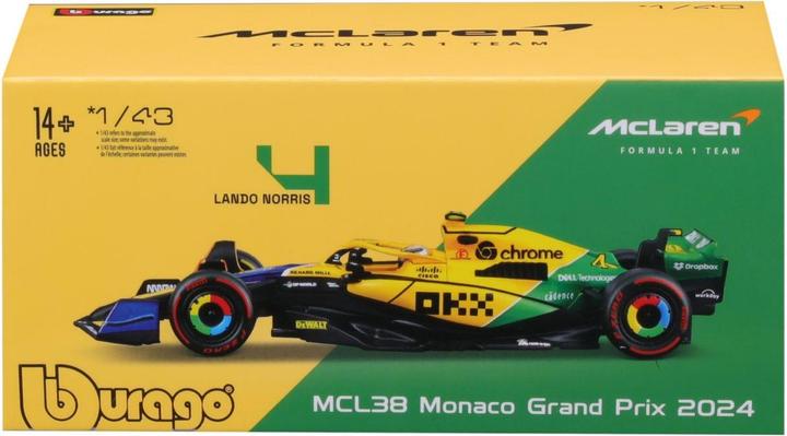 Image du produit Bburago McLaren F1 MCL38 1/43 Norris 2024 Senna Edition