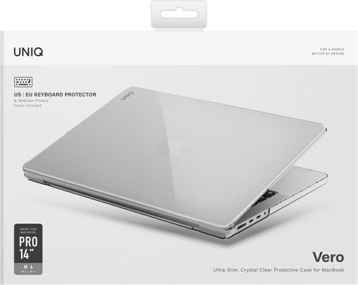 Actual product image Uniq Case Vero for MacBook Pro 14" M1-M4 (2021-2024) transparent (14", Apple)
