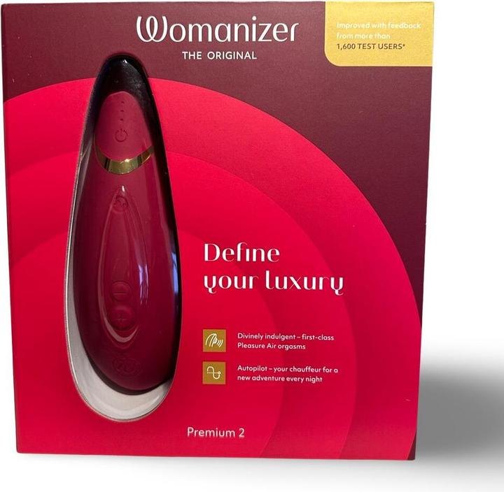 Actual product image Womanizer Premium 2 Bordeaux