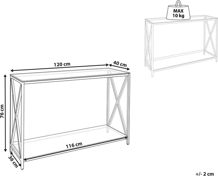 Produktbild Beliani Audet (40 x 120 x 76 cm)
