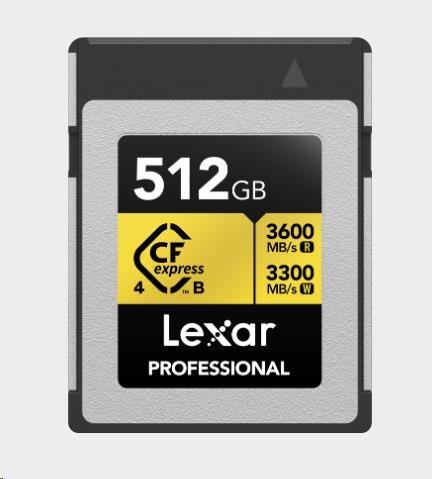 Actual product image Lexar Professional Gold 4.0 (512 GB, CFexpress type B)