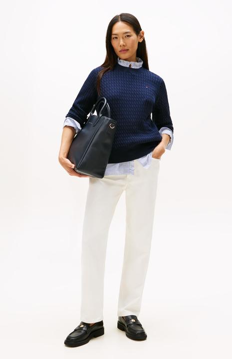 Produktbild Tommy Hilfiger Co Cable Fine Gg C-Nk Ls Swt (XL)