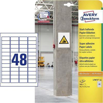 Actual product image Avery Strongly resilient paper labels