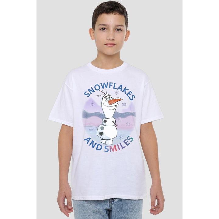 Immagine prodotto Disney Frozen Maglietta Olaf Fiocchi di Neve e Sorrisi Bambini (140)