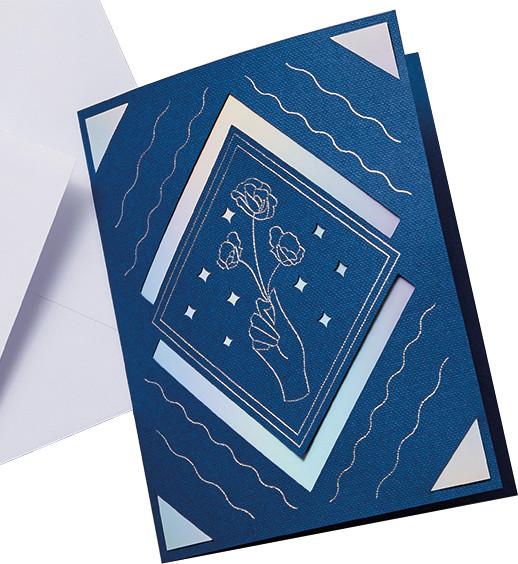 Actual product image Cricut Transfer foil 10.1 x 15.2 cm silver, 24 sheets