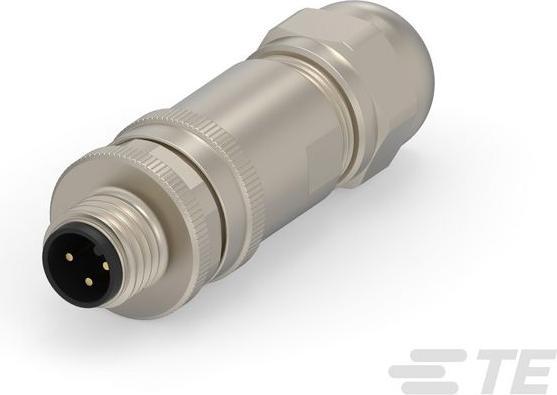 Produktbild TE Connectivity M12 MALE, 3P GOLD A_CODE S SHIELDED PG9