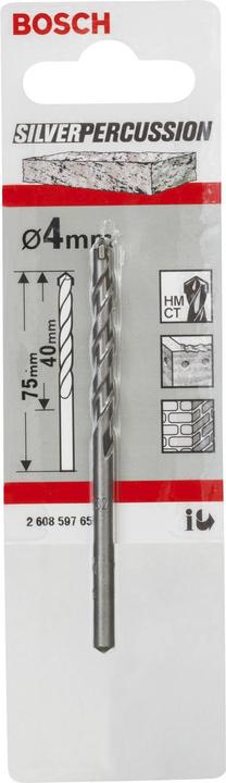 Actual product image Bosch Professional Zubehör Concrete drill CYL-3, 4 x 40 x 75 mm, d 3.3 mm, 1-pack (4 mm)