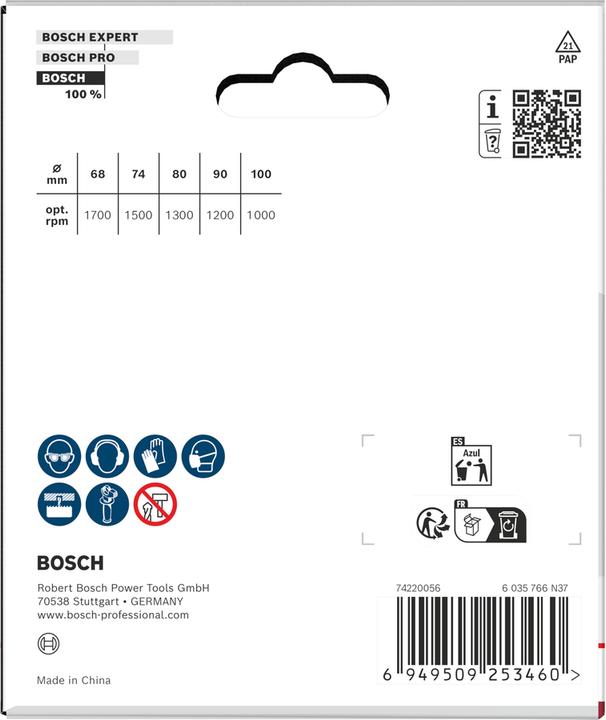 Image du produit Bosch Professional Zubehör Blau Zubehör 2608594505 Sägeaufsatzset line 68/74/80/90/100 mm 5-teilig