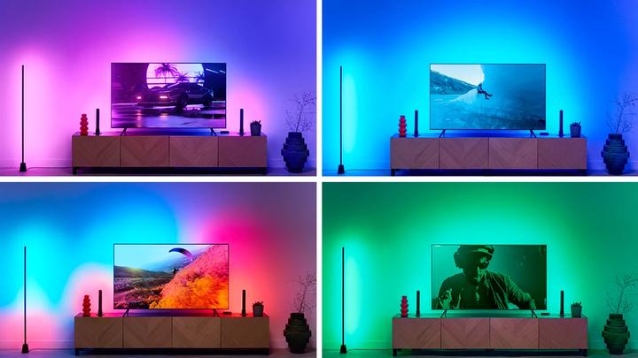 Actual product image WiZ HDMI Sync Box + Lightstrip 75 bis 85 Zoll (Multicoloured, 340 cm, Indoor)