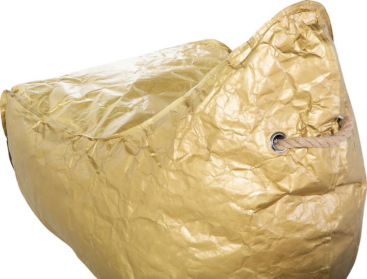 Actual product image Beliani Beanbag gold DROP