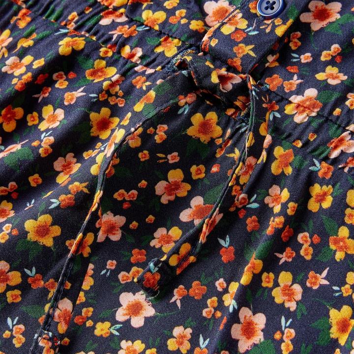 Produktbild vidaXL Kinderkleid mit Langen Ärmeln Marineblau 128,Material: 100 (128)