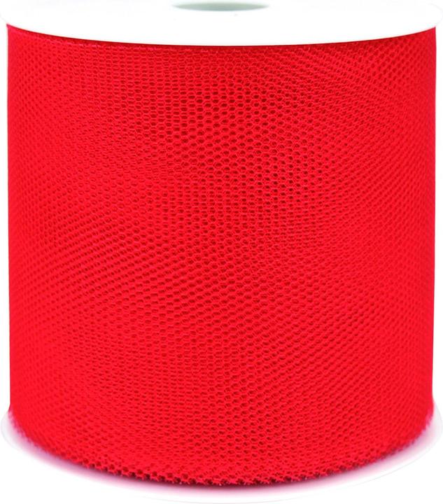Actual product image Goldina Decorative ribbon tulle 100mmx50m red (1x)