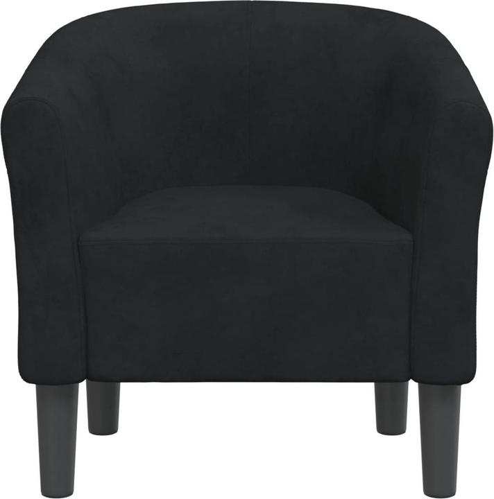 Produktbild VidaXL Clubsessel Schwarz Samt,Farbe: Schwarz,Material: Samt (100