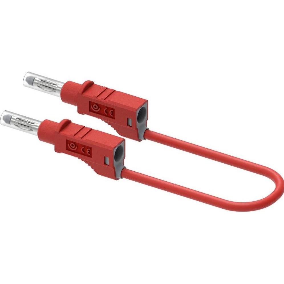 Electro PJP, Linea di misura, 2214/600V-CD1-50R Messleitung Bananenstecker 50 cm Rot 1 St.