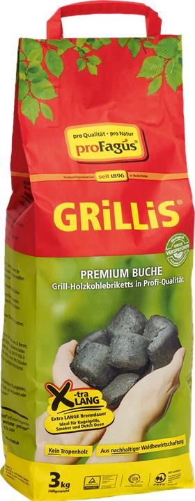 ProFagus Holzkohlebriketts Grillis 3 kg (3 kg)