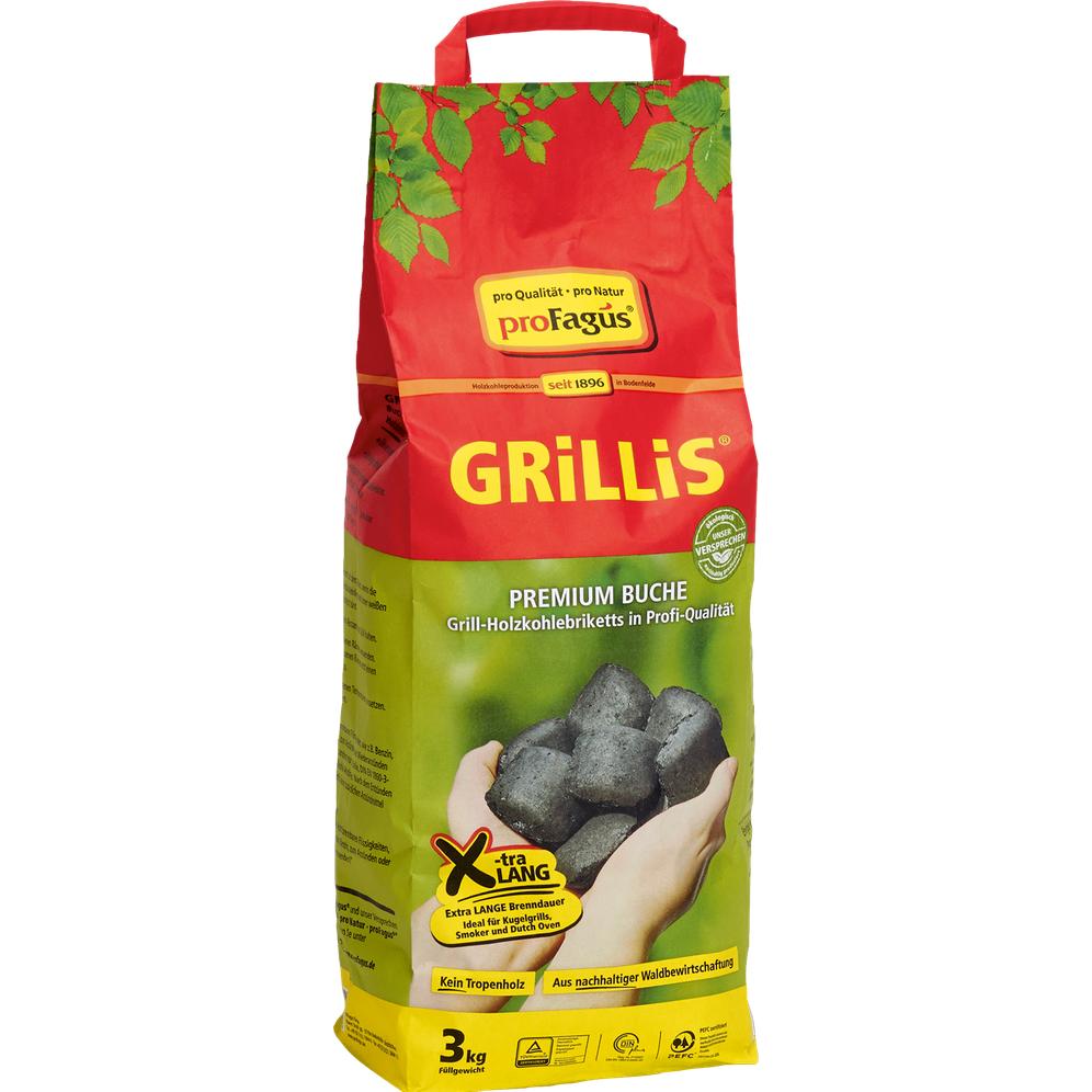 ProFagus Holzkohlebriketts Grillis 3 kg (3 kg) (60001055)