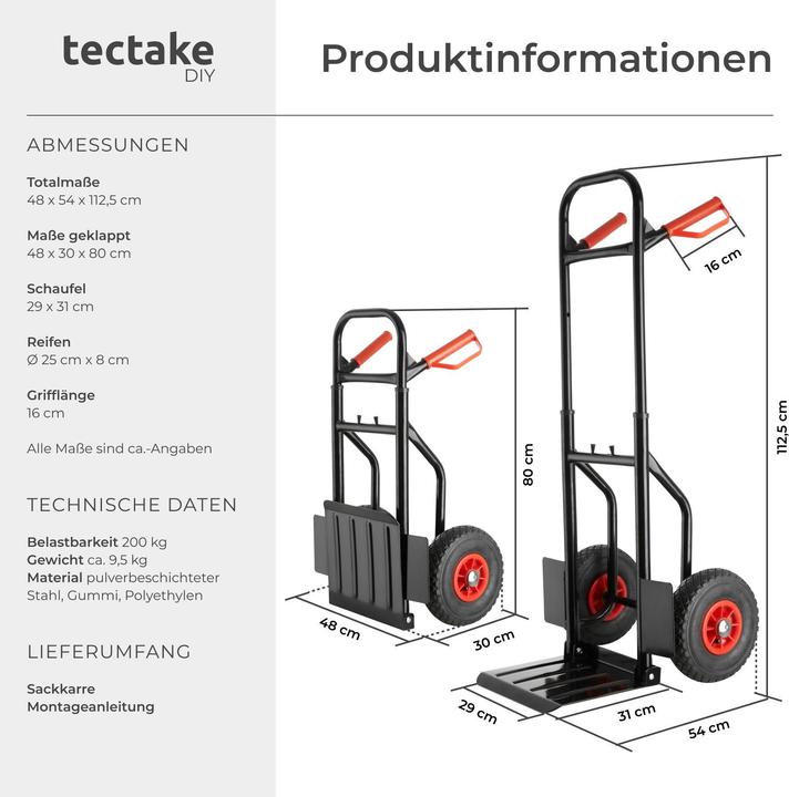 Produktbild tectake Sackkarre (100 kg)