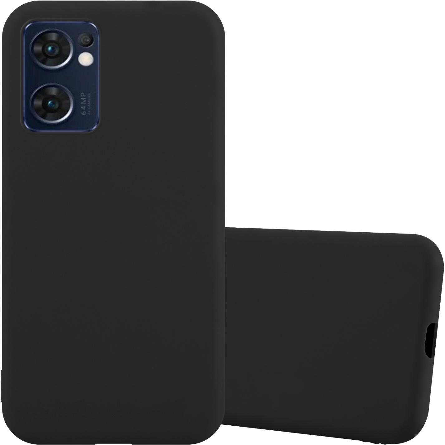 Cadorabo TPU Candy Hülle für Oppo FIND X5 LITE / Reno7 5G (Oppo Find X5 Lite, OPPO Reno7 Z 5G), Smartphone Hülle, Schwar...