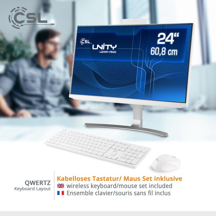 Produktbild CSL AIO CSL Unity U24W-AMD (1000 GB, 16 GB, AMD Ryzen 7 5700G, AMD Radeon Graphics)