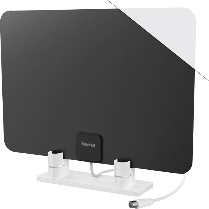 Produktbild Hama DVB-T/DVB-T2-Zimmerantenne, Performance 15, superflach, Weiss/Schwarz (Flachantenne, 15 dB, DVB-T / -T2)