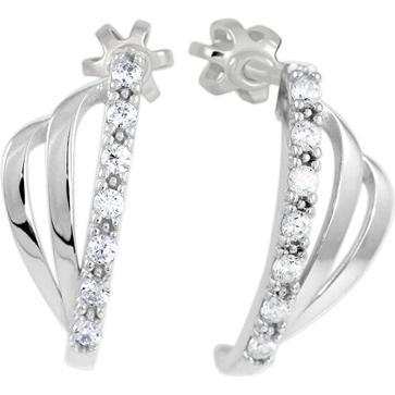 Brilio, Ohrringe, Original white gold earrings with zircons 239 001 01219 07