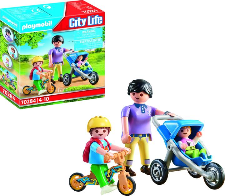 Produktbild Playmobil Mama mit Kindern (70284, Playmobil City Life)