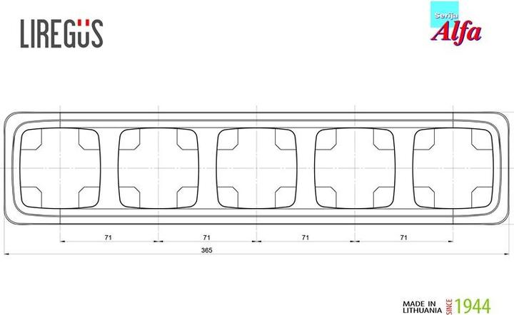 Actual product image Liregus FRAME 5SEATS K14-135-05 SAND