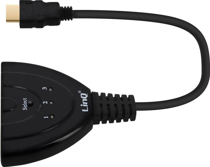 Produktbild LinQ Multiport Adapter /HUB HDMI männlich auf 3x HDMI-Ports, by – Schwarz (15 m, HDMI)