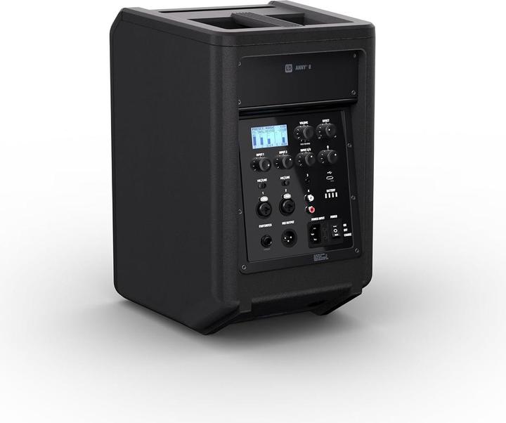 Image du produit LD Systems ANNY® 8 - Enceinte portable Bluetooth® PA avec batterie et table de mixage, Stage Black (Actif, 1x 80 W)