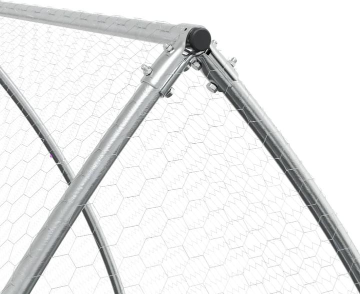 Produktbild vidaXL Klatka dla królików, srebrna, 300x105x120cm, stal galwanizowana