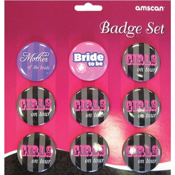 Actual product image Amscan Bridal Shower Badge (Pack of 9)