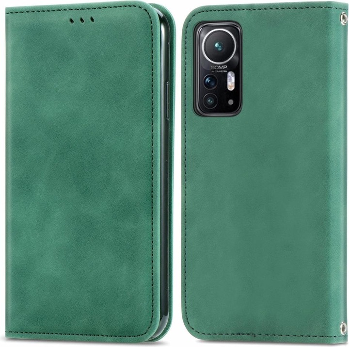 Produktbild Cover-Discount Xiaomi 12/12X - Stand Flip Case Hülle grün (Xiaomi 12X, Xiaomi 12)