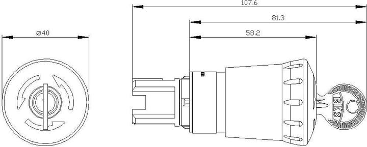 Produktbild Siemens 3SU1000-1HM20-0AA0 Not-Halt-Pilzdrucktaster 1 St.