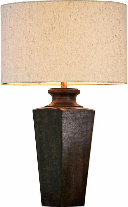 Image du produit Loberon Tischlampe Lyndhurst schwarz/beige (E27)