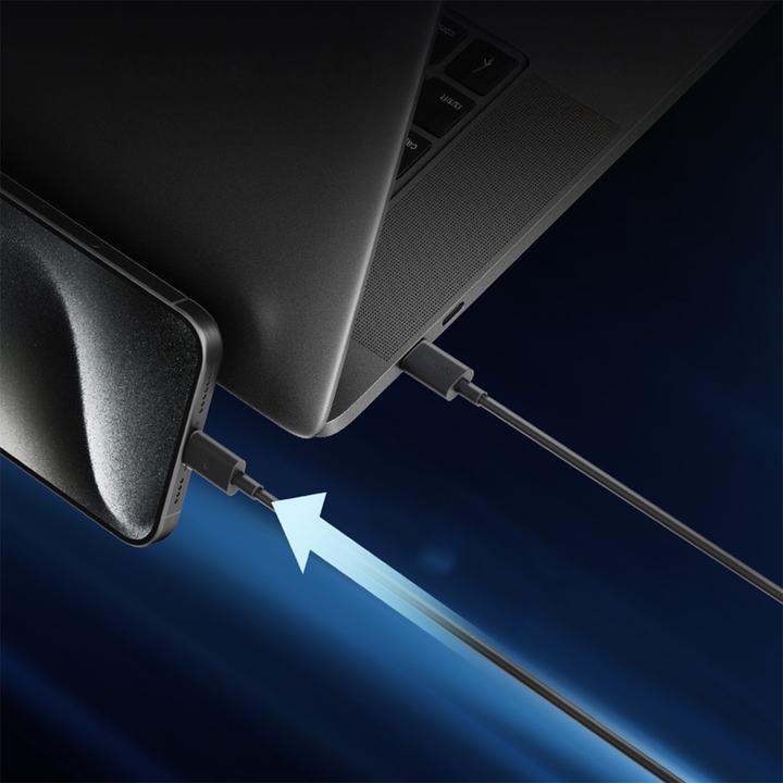 Produktbild Cuktech CKCTC615NCBK USB-C 6A 240W Kabel 1,5m - Schwarz (1.50 m, 240 W)