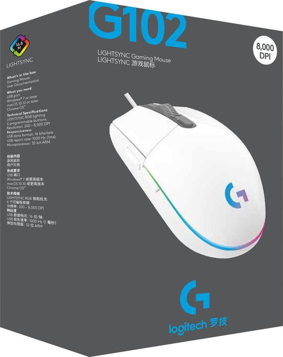 Actual product image Logitech G G102 (Cable)