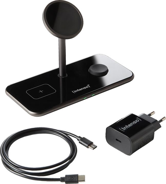 Intenso 3in1 Magnetic Wireless Charger MB13 schwarz (15 W)